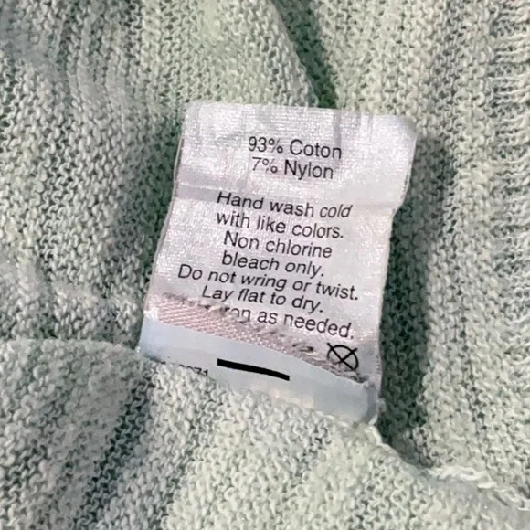 MADEWELL The Slub Knit Lobster Sweater S 23” p2p Mint - Picture 8 of 11